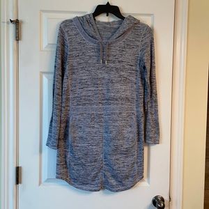 Athleta Grey Hoodie Dress